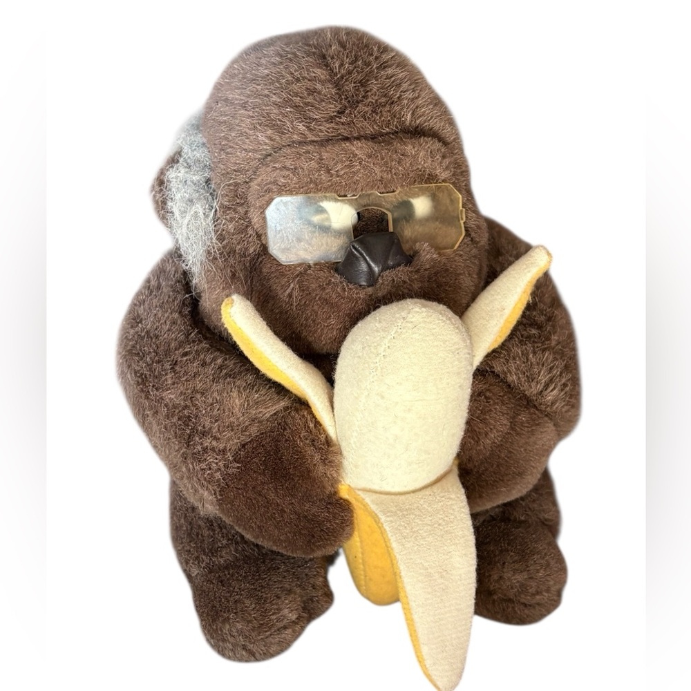 Embrace Senior Gorilla With Glasses and Banana Vintage Preowned - Picture 2 of 6